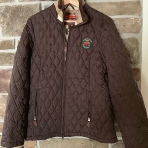 Brown Quilted Bomber